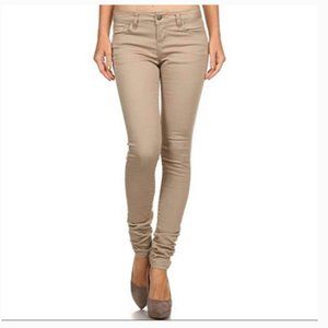 Artisan NY Khaki stretch skinny pants